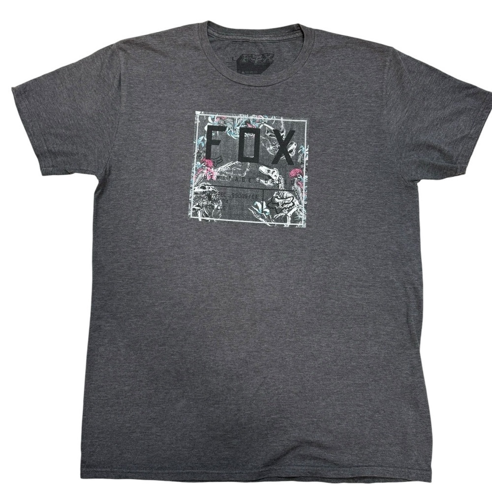 Fox Racing Mens Heritage Forger SS Tech Grey T-Shirt Size L